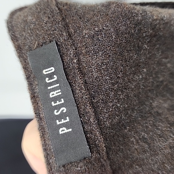 Peserico Made In Italy Button Down 100% Blazer Brown Size 6 - Picture 7 of 10